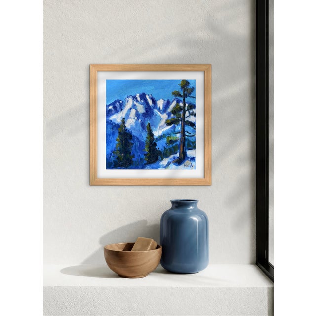 2020s Blue Sierra - Contemporary Oil Painting Original For Sale - Image 5 of 7