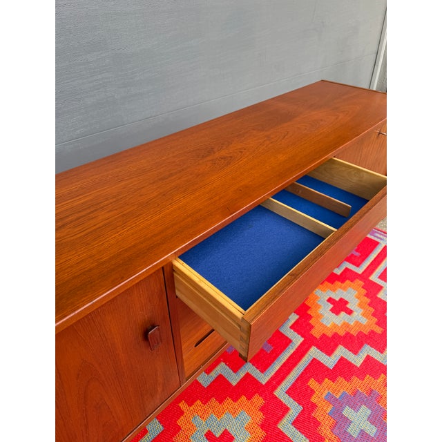 1960s 1960s Danish Modern ' Grande' Teak Credenza by Nils Jonsson For Sale - Image 5 of 12