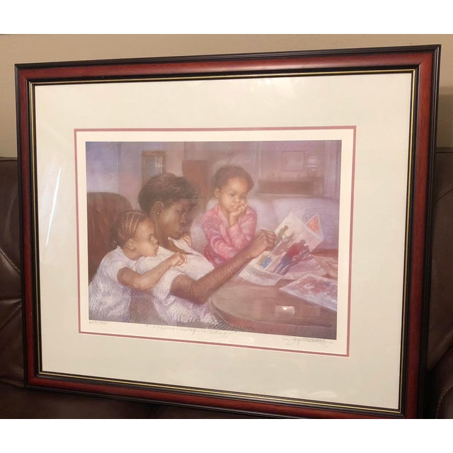 1980s 1989 Brenda Joysmith Signed Print "Memories of Waiting" For Sale - Image 5 of 12