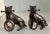 Mid 20th Century Mid 20th Century Bronze Boxer Dog Holding an Oval Picture Frame Bookends - A Pair For Sale - Image 5 of 10