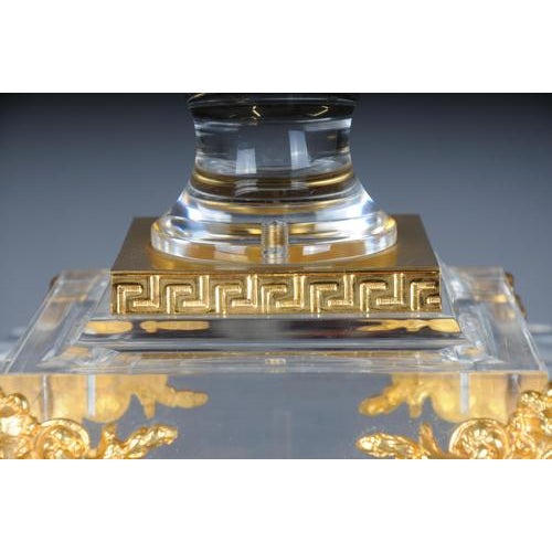 Acrylic Bowls with Gilding, Set of 2 For Sale - Image 6 of 14