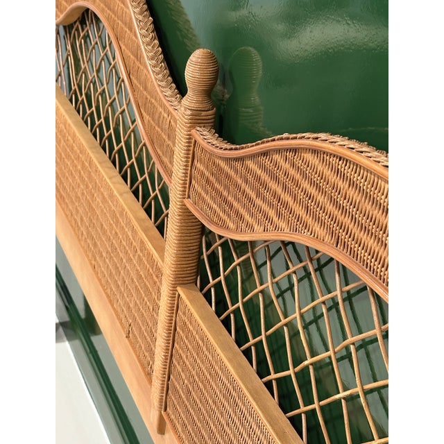 Henry Link Lexington King Size Double Arch Rattan Headboard For Sale In West Palm - Image 6 of 6
