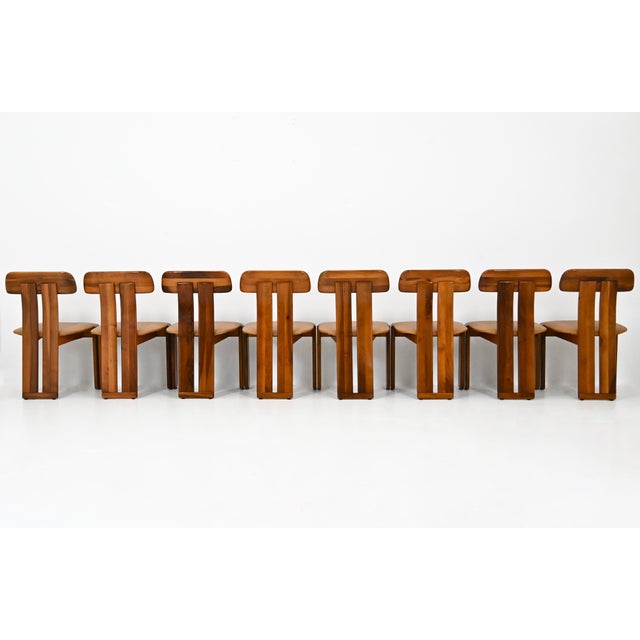 Sapporo Dining Chairs by Mario Marenco for Mobilgirgi, 1970s, Set of 8 For Sale - Image 6 of 11