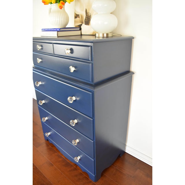 Napoleonic Blue Highboy Dresser Chairish