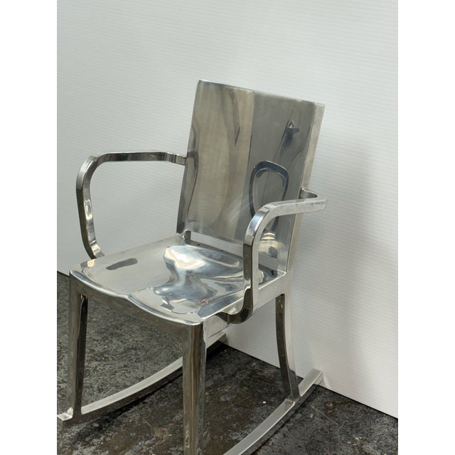 Philippe Starck for Emeco Hudson Rocking Arm Chair For Sale In San Francisco - Image 6 of 12