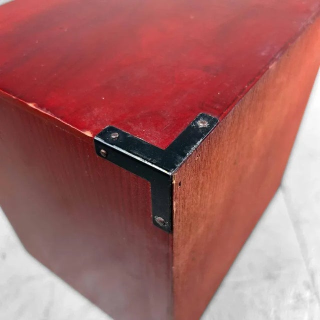 Red Japanese Jewelry Box, 1980s For Sale - Image 8 of 11