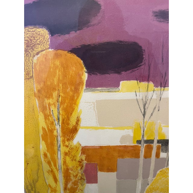 Bernard Cathelin Signed Ea/Artist Print "Premiere Neige Dans La Vallee Du Morin" Lithograph With Findlay Provenance 1960s Mid-Century Modern For Sale In Minneapolis - Image 6 of 9
