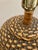 Postmodern Vintage Painted Woven Bamboo Basket Plaster Lamp For Sale - Image 3 of 3