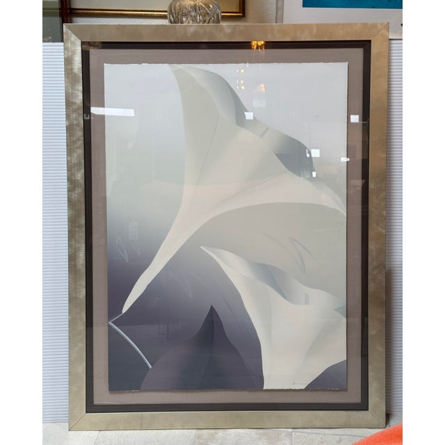 Nancy Denison Harlequin Calla Lily Signed Serigraphs, Set of Two For Sale - Image 4 of 12