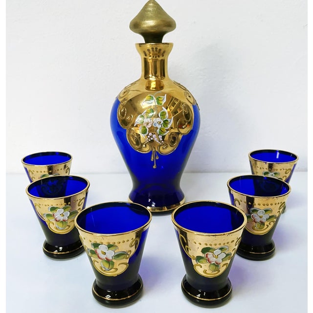 Murano Liquor Set with Bottle, Set of 7 For Sale - Image 18 of 18