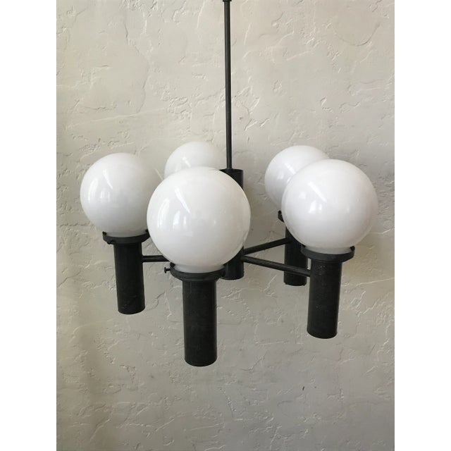 Metal 1970s Gibson Chandelier by Robert Long For Sale - Image 7 of 11