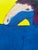Paper Walasse Ting, Blue Horse, Copyright 1990, Yves Riviere .....Printed in Switzerland For Sale - Image 7 of 8