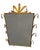 Vintage Hollywood Regency Hans Kogl Style Gold Gilt Metal Palm Frond Crystal Wall Mirror For Sale In West Palm - Image 6 of 9