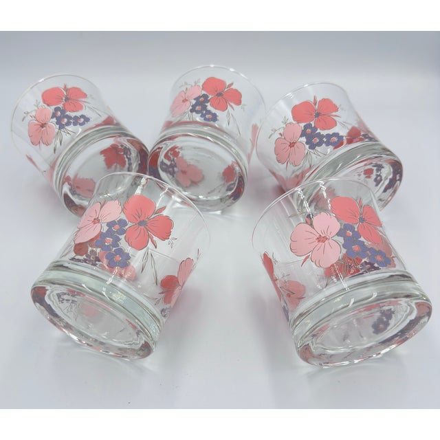 Vintage JMP Marketing Galleria Old Fashioned Lowball Tumbler Glasses 5pc Set For Sale In Palm Springs - Image 6 of 8