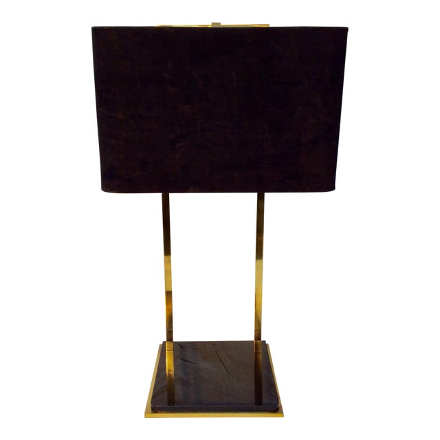 Mid Century Modern Italian Brass Table Lamp For Sale