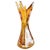 Vintage Amber Bullicante Murano Glass Vase attributed to Archimede Seguso, 1970s For Sale - Image 9 of 9
