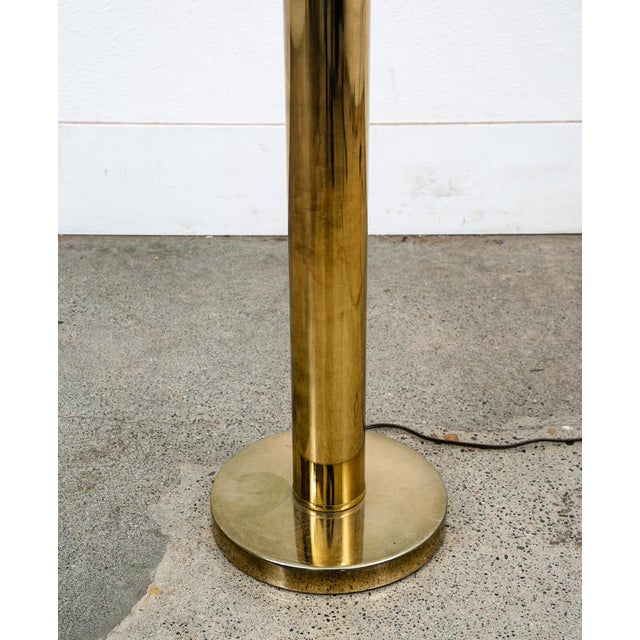 Vintage Mid Century Modern Floor Lamp Brass 5 Light Gold Metal Waterfall For Sale - Image 12 of 12