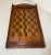 Wood Antique Hand Carved Wooden Gaming Chess Checker Board Game Serving Butlers Tray For Sale - Image 7 of 10