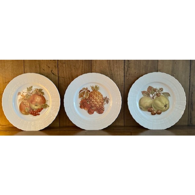 Traditional 1980s Set of 5 Fruit Plates 8" Germany Hutschenreuther For Sale - Image 3 of 5