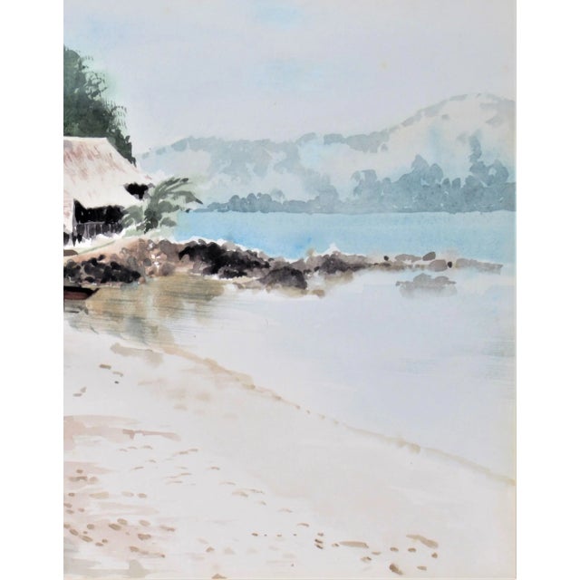 Teresita (Tessie) Duldulao, Coastal Landscape with Child, 1986 For Sale - Image 4 of 6