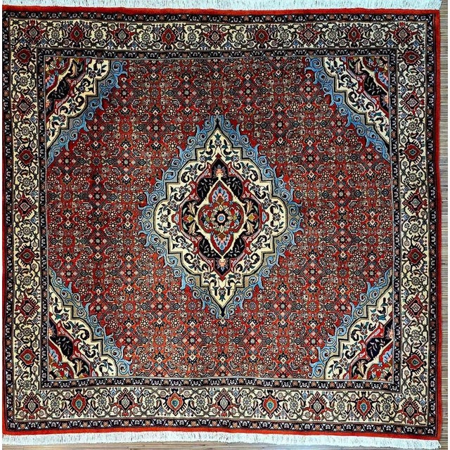 Middle Eastern Bidjar Rug in Pure Wool For Sale - Image 11 of 11