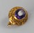Victorian 19th Century American Victorian 14k Gold Pin With Amethyst Stone For Sale - Image 3 of 9