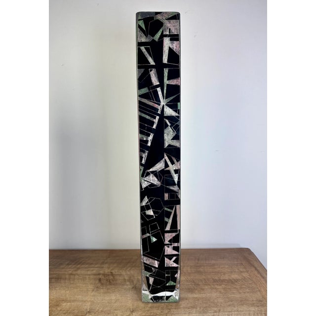 Cubist Vase by Anatole Riecke, 1969 For Sale - Image 13 of 13