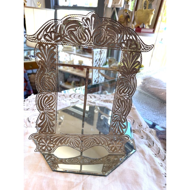 Vintage Persian Silver Filigree Wedding Frame, Large For Sale - Image 14 of 14