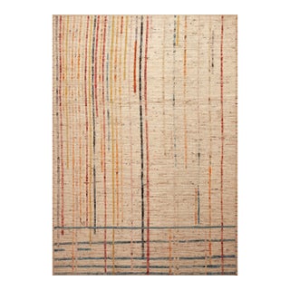 Colorful Contemporary Striped Rug For Sale
