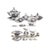 Porcelain Sarreguemines Dinner Service, Set of 56 For Sale - Image 6 of 6