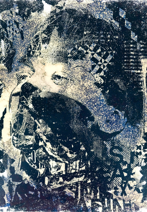 VHILS, Glance, Screen Print