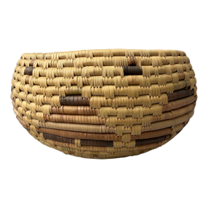 Small Vintage Hand Woven Coil Basket