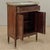 Antique French Louis XVI Mahogany Cabinet With Carrara Marble Top and Brass Gallery For Sale - Image 13 of 18