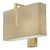 Brushed Brass Modern Wall Light With Bespoke Shade For Sale