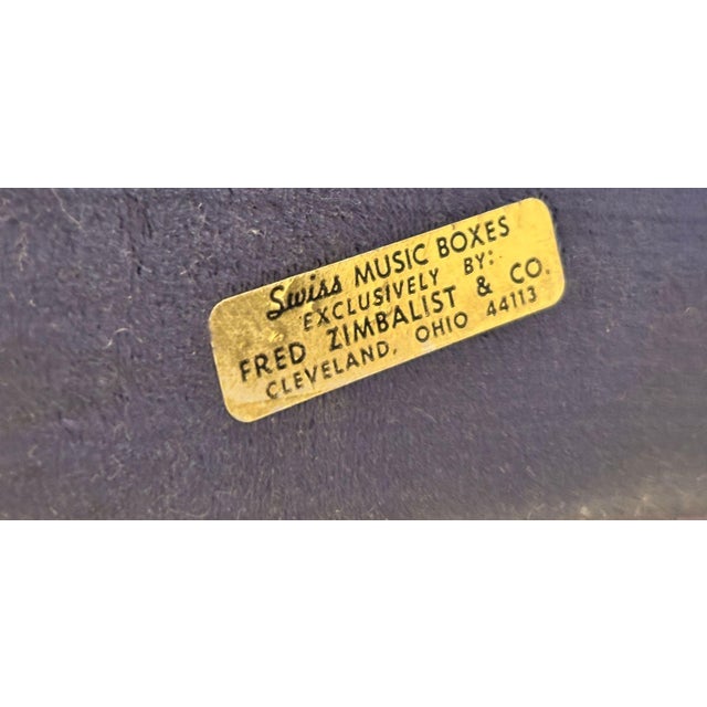 Fred Zimbalist Taj Mahal Music Box Swiss Thorens Movement Circa 1930 Number 29 For Sale - Image 13 of 18