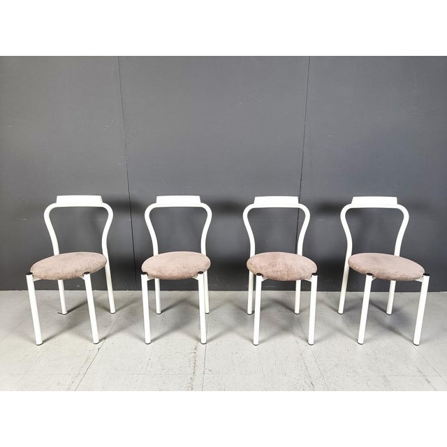 Vintage Dining Chairs attributed to Calligaris, 1980s, Set of 4 For Sale - Image 12 of 13