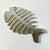 1980s Vintage Coastal Boho Chic Trompe L’Oeil Style Aluminum Fish Trivet For Sale - Image 12 of 13