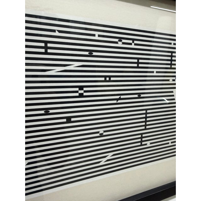 Black Yaacov Agam Original Double Metamorphosis Lithograph, Hc 7/9 Signed For Sale - Image 8 of 15