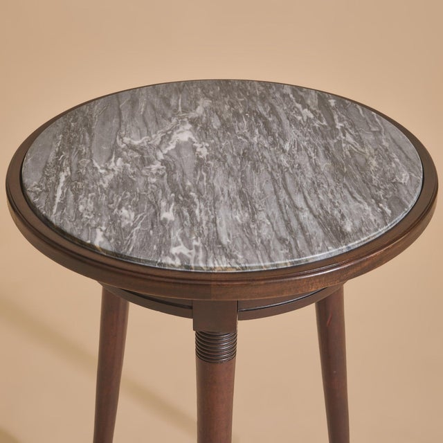 Mid-Century Modern 20th Century French Marbe Guéridon Accent Table For Sale - Image 3 of 12