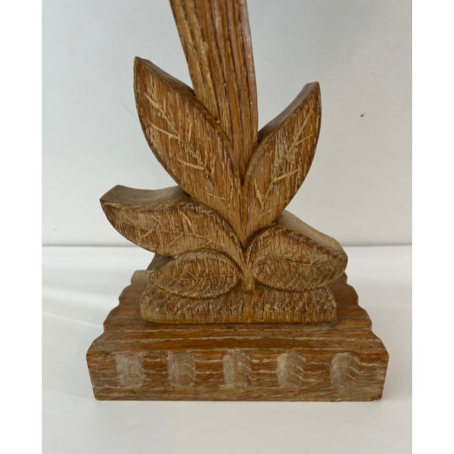 Wood Heifetz American Art Deco 1930s Lamp For Sale - Image 7 of 12