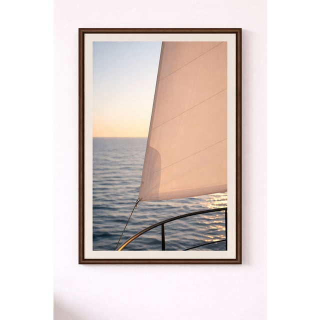 Sailboat Detail, Minimalist Coastal Art Print, 24″ × 36″ For Sale In Buffalo - Image 6 of 8