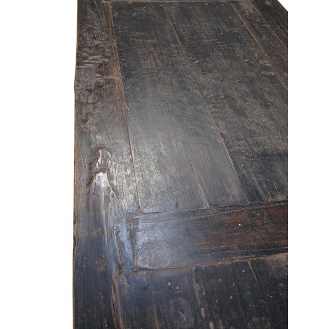 Vintage Distressed Reclaimed Wood Sideboard Cabinet 27 For Sale - Image 10 of 13