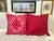 Bohemian Magenta Ikat Pillow Covers From Vietnam- A Pair For Sale - Image 4 of 12