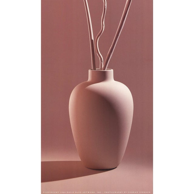 Contemporary 1984 Davis Blue 'Sculpture' Vintage Offset Lithograph For Sale - Image 3 of 5