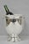 Vintage Sheffield English Regency Silver Plated Champagne Chiller Ice Bucket with Leafy Scroll Handles. Circa Mid 20th...
