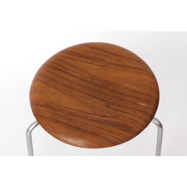 Vintage Danish Stool by Arne Jacobsen for Fritz Hansen, 1950s For Sale - Image 3 of 7