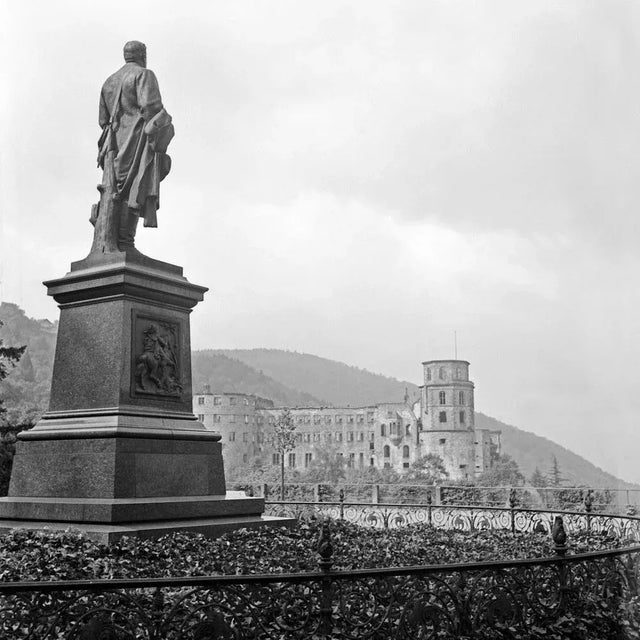 1930s Castle from Scheffelterrasse Terrace, Heidelberg Germany 1938, Printed 2021 For Sale - Image 5 of 5