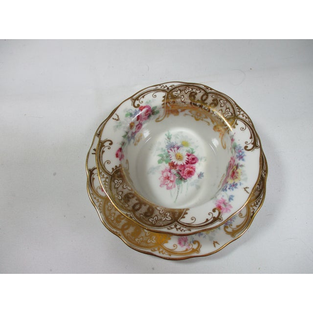 French Antique Limoges France Porcelain Custard Ramekins Set- 6 Pieces For Sale - Image 3 of 9