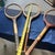 Vintage Spalding and Davis Trio of Wooden Tennis Rackets For Sale - Image 4 of 8