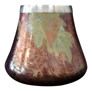 French Japonesque Art Nouveau Lusterware Vase Clement Massier